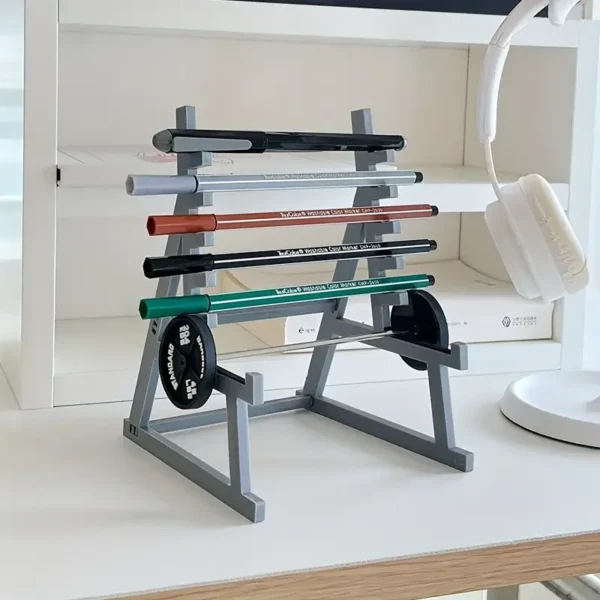 Creative Barbell Pen Holder Fitness Themed Fitness Pen Holder Perfect Gift for Fitness Enthusiasts Weightlifters - Image 7