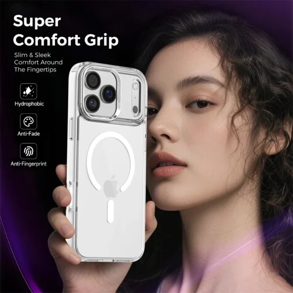 Luxury Anti-Yellow Strong Magnetic Case for iPhone 17 Pro Max Air 16 15 14 13 12 11 Magsafe Shockproof Wireless Charging Cover - Image 2