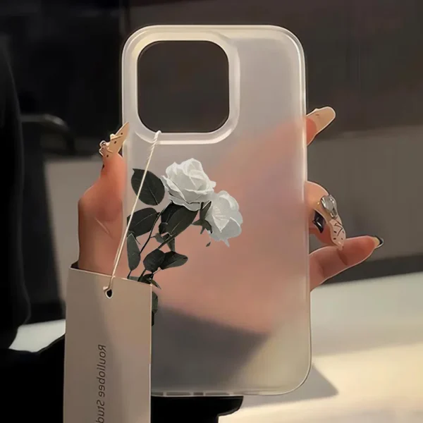 Flower Clear Phone Case For iPhone 16 Pro Case iPhone 13 15 17 11 12 14 Pro Max Plus 12 13 Mini Shockproof Silicone Soft Cover - Image 4