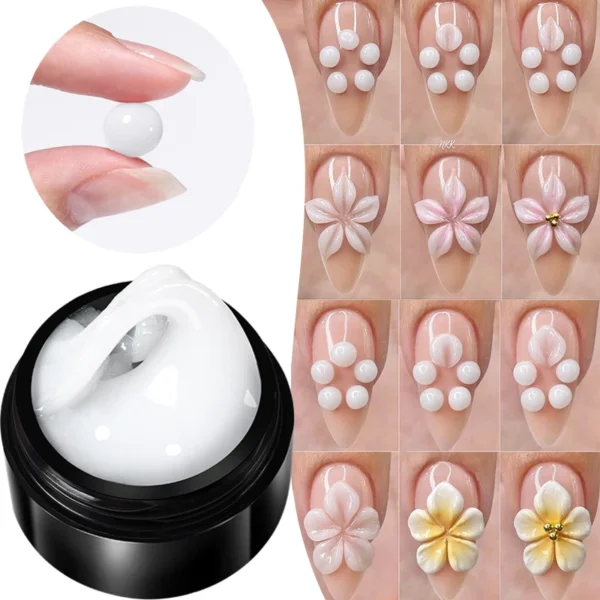 BORN PRETTY 15ml Clear Non Stick Hand Extension Gel 3D Shaping Sculpting Carving Nail Art Solid Hard Gel for Fake Nail - Image 4