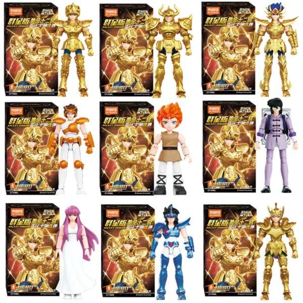 Original Blokees Gold Saint Action Figure Champion Saori Kido Seiya Mu Aiolia Assembly Figure Children Toys Birthday Gift - Image 2