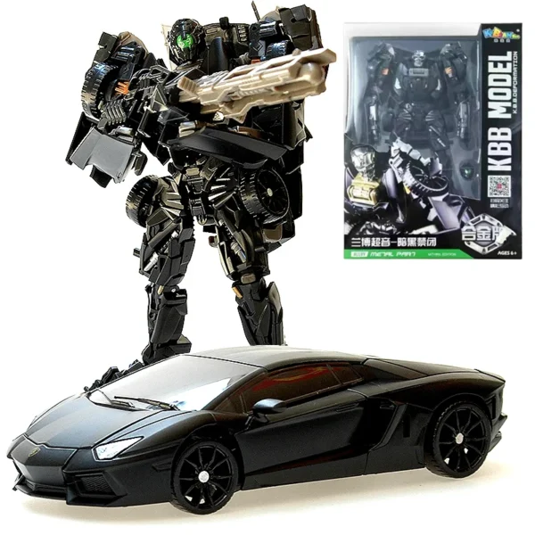 Transformation Robot Toy 4 Dark Lockdown Robot Car Figures Film Version Deformed Car Toy Children's Birthday Gift - Image 1