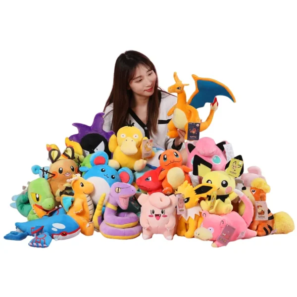 kf-S24687947c75b4fb48b3b64560aab015eY Original Pokemon Plush Toy Pikachu Snorlax Bulbasaur Gengar Kyogre Piplup Charizard Plush Stuffed Doll Toy Kid Gift - Image 1