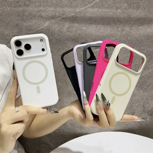 Luxury Official Original Silicone Magsafe Magnetic Phone Case For iPhone 17 Air 16 15 14 13 12 11 17 Pro Max Must Haves Cover - Image 2