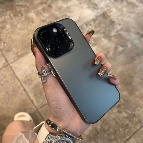 Luxury Matte Phone Case For iPhone 11 12 13 14 15 16 Pro Max Plus X Xs Max XR Shockproof Bumper Cases Cover - Image 2