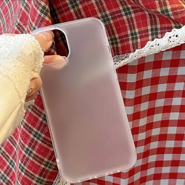 Ultra Thin Matte Soft Translucent Clear Phone Case For iPhone 13 Mini 15 16 17 11 12 14 Pro Max 17 Air Slim Silky Skin Cover - Image 4