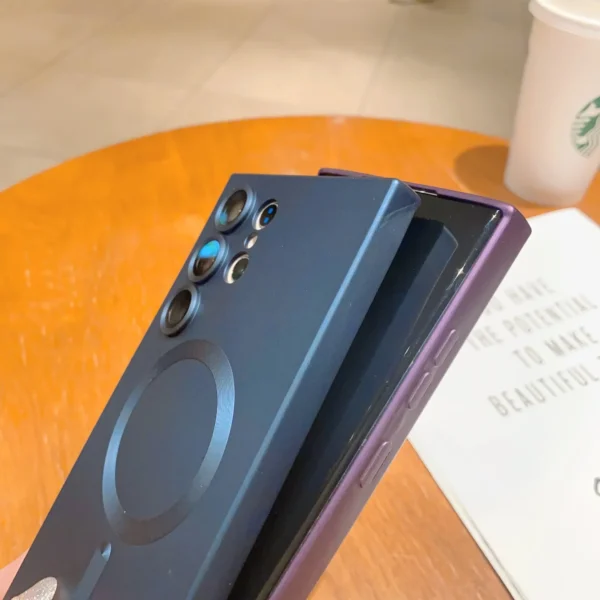 Luxury For Magsafe Magnetic Case For Samsung Galaxy S24 S25 S22 S23 Ultra Plus S20 S21 FE Note 20 A35 A55 A05 A15 Soft TPU Cover - Image 6