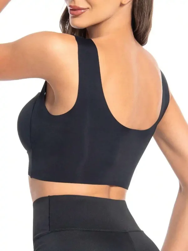3Pcs Women Sport Bras Plus Size Seamless Lace Bra Bralette Backless Lady Brassiere Vest Female Gathers Shock-Proof Wireless Top - Image 2