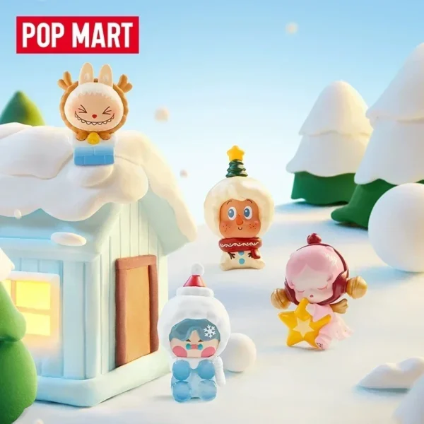 POP MART POP BEAN Christmas Mystery Blind Box Toy Figurines Collectible Home Decor Ornament Series Blind Bag Guess Toys - Image 4