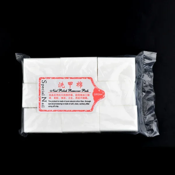 400/600Pcs/pack Solid Durable Nail Tools Manicure Gel Nail Polish Remover Pads Lint-Free Wipes 100% Cotton Napkins Wraps - Image 6