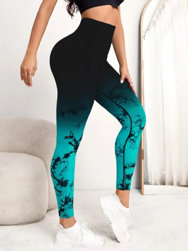 Yoga Pants Women Seamless Leggings Push Up Sports Fitness Joggings High Waist Gym Workout Scrunch Tie Dye Running Leggings - Image 5