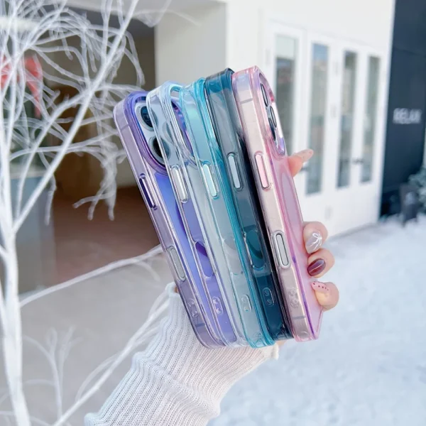 Luxury Metal Lens MagSafe Magnetic Phone Case For iPhone 16E 16 Pro Max 15 14 13 12 11 Wireless Charging Discolour Color Cover - Image 3