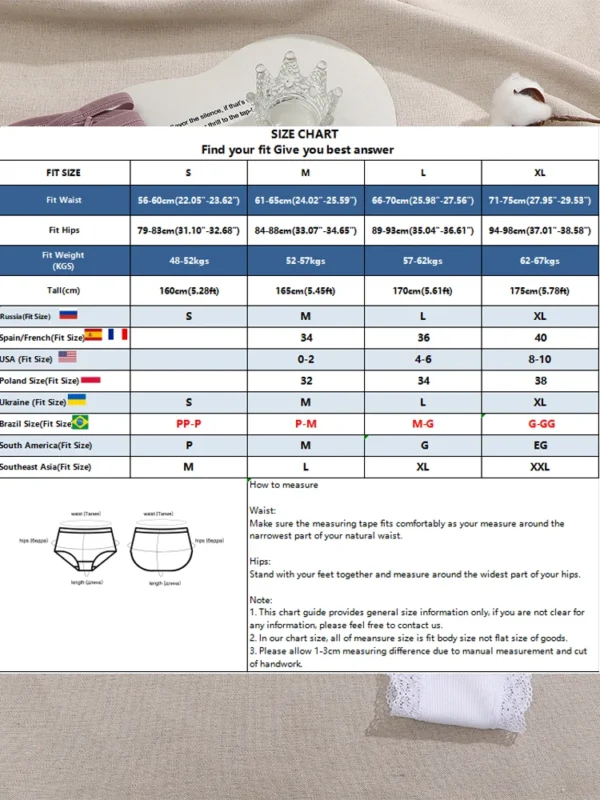 4PCS Women's Cotton Briefs Sexy Female Underpants Elasticity Comfortable Underwear Panties Lingerie S-XL Solid Color Intimate - Image 6