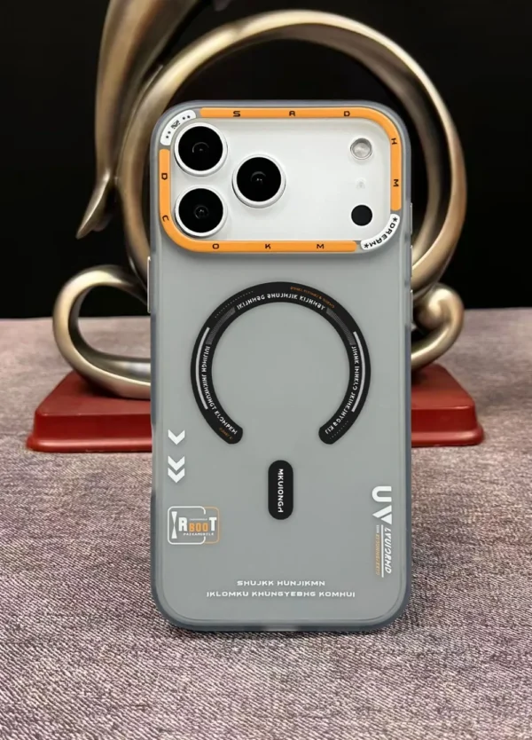 Matte Magnetic Phone Case For iPhone 17 Pro Max 17 17 Pro Magsafe Wireless Charge Frosted Back Metal Lens Frame Buttons Cover - Image 4