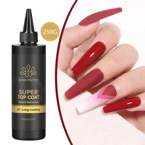 BORN PRETTY 250g Base Gel Super Top Coat Matte Top Coat Gel Polish Soak Off UV LED Gel Varnish Functional Gel Nail Salon - Image 4