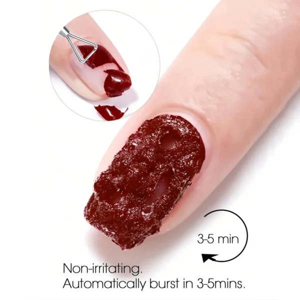 2pcs/Set Nail Magic Remover With Remover Tool Quickly & Easily Remove Gel Nail Polish And Poly Nail Gel Without Harming Nails - Image 2