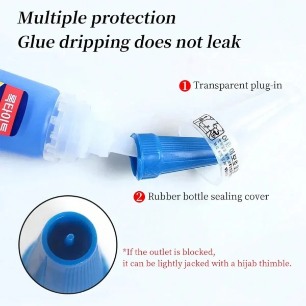 1/2/6pcs 20g Super Strong Nail Glue For False Nails Soft Nail Tips Gel Quick Drying,Suitable For Nail Art Beginners Adhesive Gel - Image 3