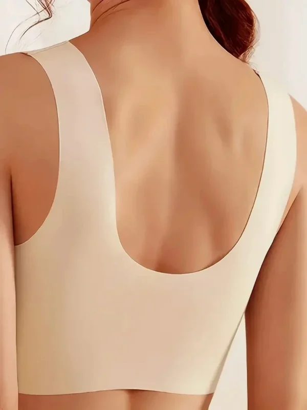 3Pcs Women Lace Bra Perspective Push Up Ice Silk Deep V Bralette Bra Sexy Lingerie Tops Plus Size Cup Mom's underwear L-5XL - Image 4