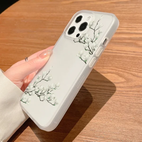 Flower Clear Phone Case For iPhone 16 Pro Case iPhone 13 15 17 11 12 14 Pro Max Plus 12 13 Mini Shockproof Silicone Soft Cover - Image 6