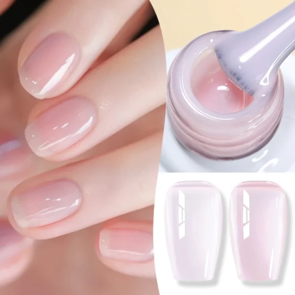 BORN PRETTY 10ml Nude Syrup Gel Jelly Nude Natural Color Semi Permanent Soak Off UV LED Varnish Nail Supplies Manicure - Image 3