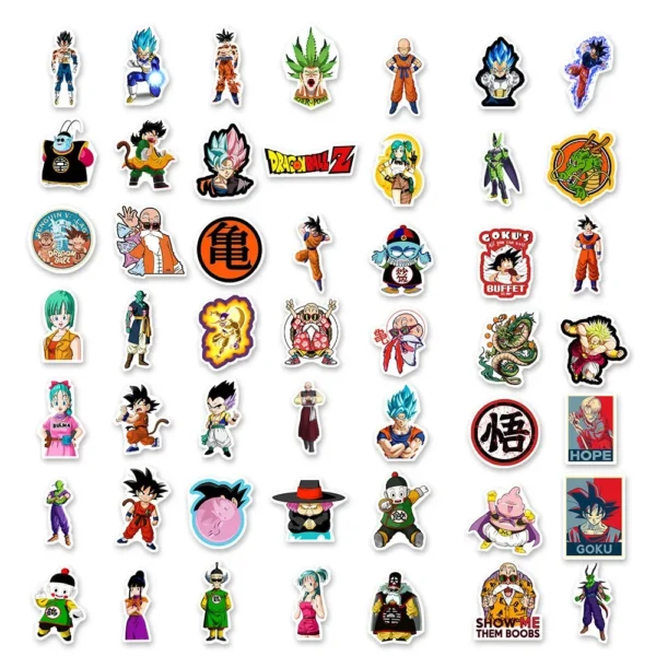 100Pcs Anime Dragon Ball Stickers for Kids Graffiti Skateboard Laptop Water Bottle Motorcycle Cartoon Sticker Toy Decals - Image 6