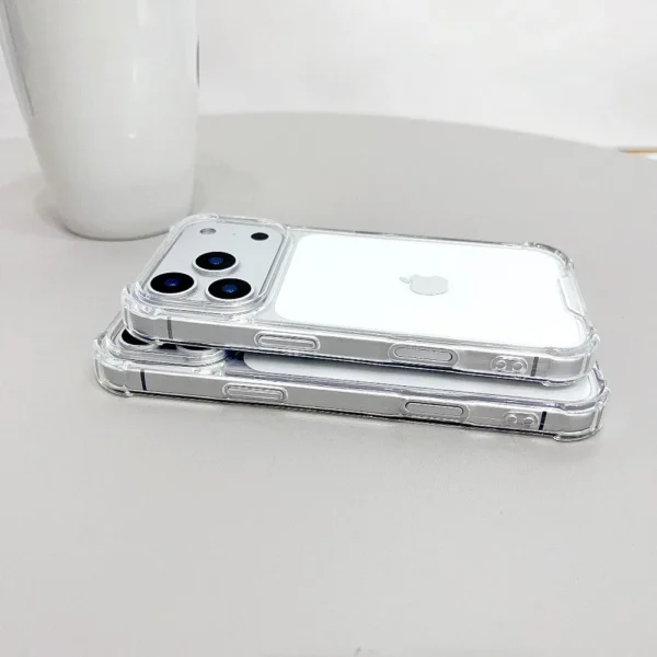 Airbag Anti Fall Crystal Phone Case for iPhone 17 Pro Max 17 Pro 17 Air 16 15 14 13 12 11 XR XS 7 8 Plus Back Slim Back Cover - Image 3
