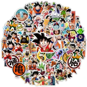 100Pcs Anime Dragon Ball Stickers for Kids Graffiti Skateboard Laptop Water Bottle Motorcycle Cartoon Sticker Toy Decals