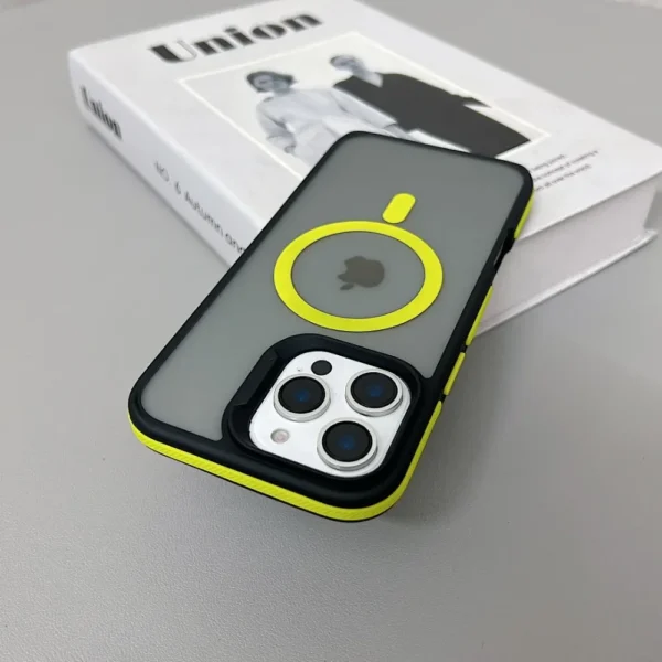 Luxury Magnetic Color Matte Translucent Armor Shockproof Case For iPhone 11 12 13 14 15 16 ProMax Magsafe Wireless Charge Cover - Image 1