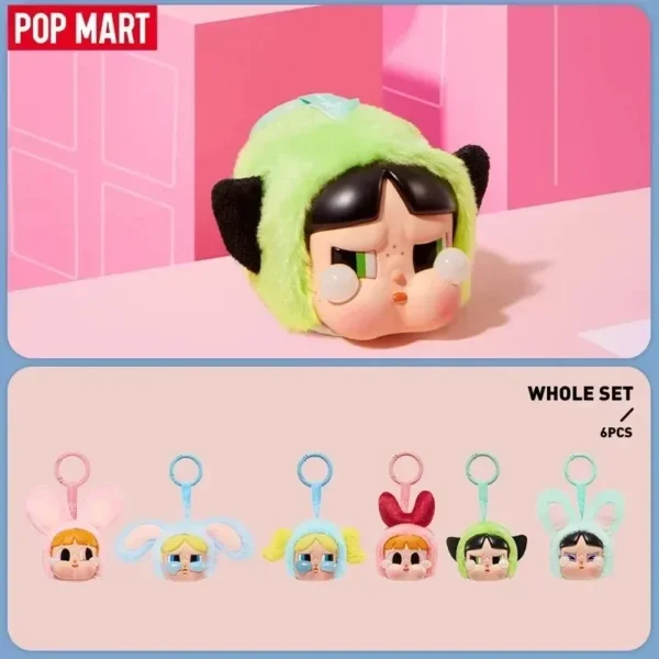 POP MART CRYBABY x Powerpuff Girls Series - Vinyl Face Plush Blind Box Mystery Box Guess Bag Cute Anime Figure Toys Doll - Image 4