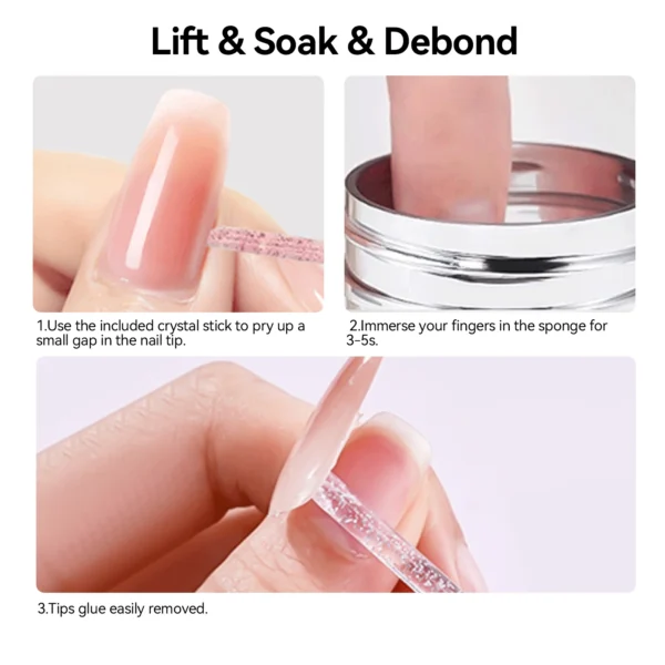 BORN PRETTY 80ml Press-On Nail Debonder 5S Quick Remover False Nail Tips Debonder Removing Glue Faster Dissolve Liquid Manicure - Image 4
