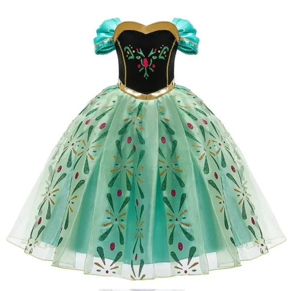 Children Snow White Cinderella Aurora Anna Elsa Costume Girl Cosplay Dress Kids Encanto Mirabel Little Mermaid Halloween Clothes - Image 2