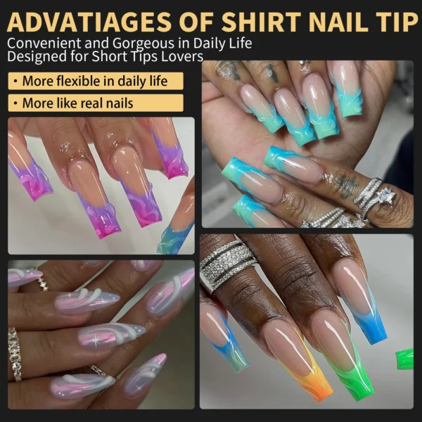 120/140pcs Almond Stiletto False Nail Tips Clear Soft Fake Nails Extension For Home DIY Nail Salon Manicure Press On Nails - Image 4