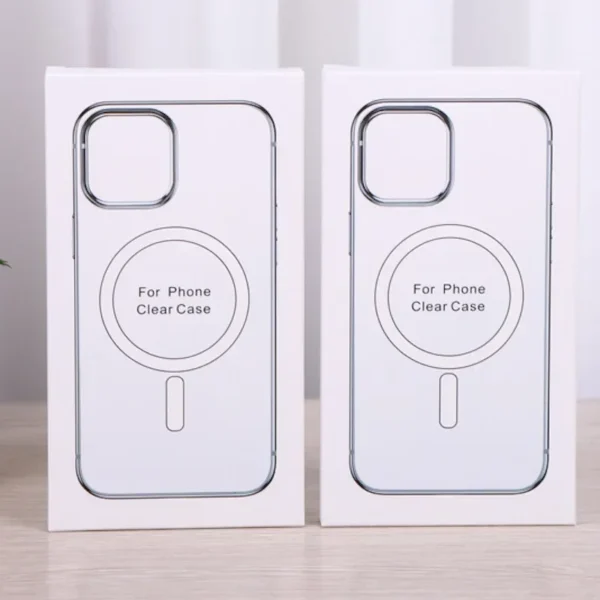 Original For Magsafe Magnetic Wireless Charging Case For iPhone 15 14 13 12 11 Pro MAX Mini XR X XS 7 8Plus SE Transparent Cover - Image 2