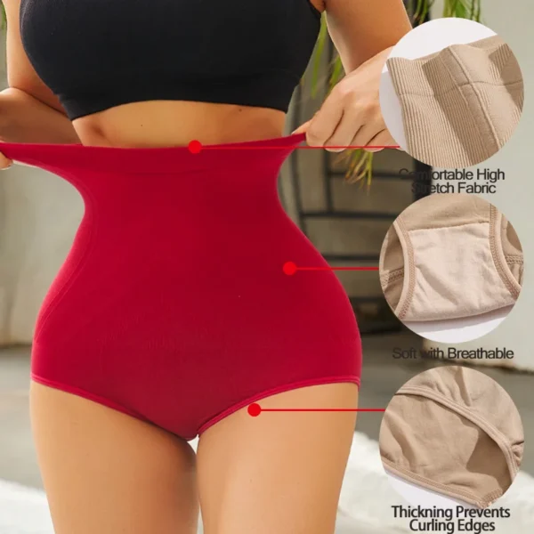 3PCS Slimming High Waist Tummy Control Panties Women Briefs Panty Shaper Slimming Underwear Butt Lifter Shaping Body Shapewear - Image 3