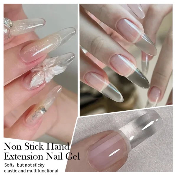 BORN PRETTY 15ml Clear Non Stick Hand Extension Gel 3D Shaping Sculpting Carving Nail Art Solid Hard Gel for Fake Nail - Image 5