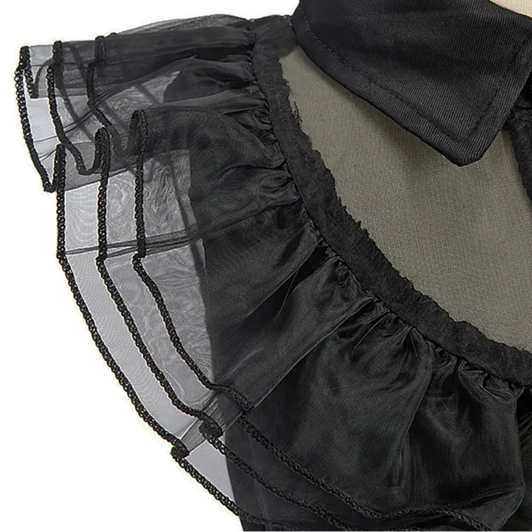 Girl Wednesday Costume Kids Addams Cosplay Black Princess Dress Children Pageant Dinner Dress Girl Halloween Party Dancing Cloth - Image 4