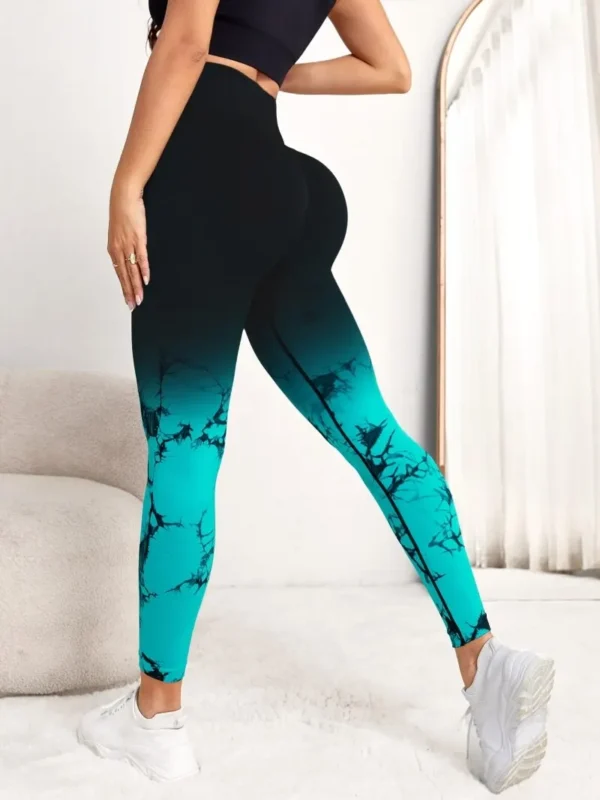 Yoga Pants Women Seamless Leggings Push Up Sports Fitness Joggings High Waist Gym Workout Scrunch Tie Dye Running Leggings - Image 4