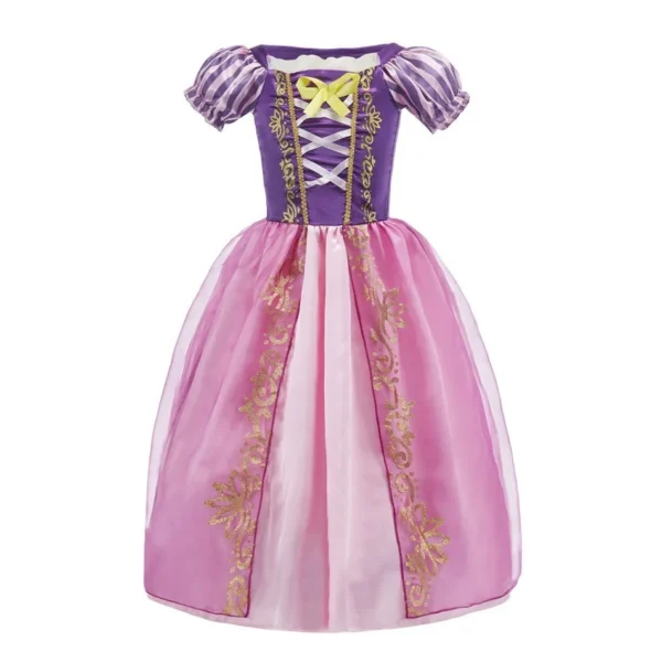 Kids Belle Costume Girl Halloween Princess Cosplay Party Dress Children Rapunzel Cinderella Anna Elsa Encanto Birthday Clothes - Image 5