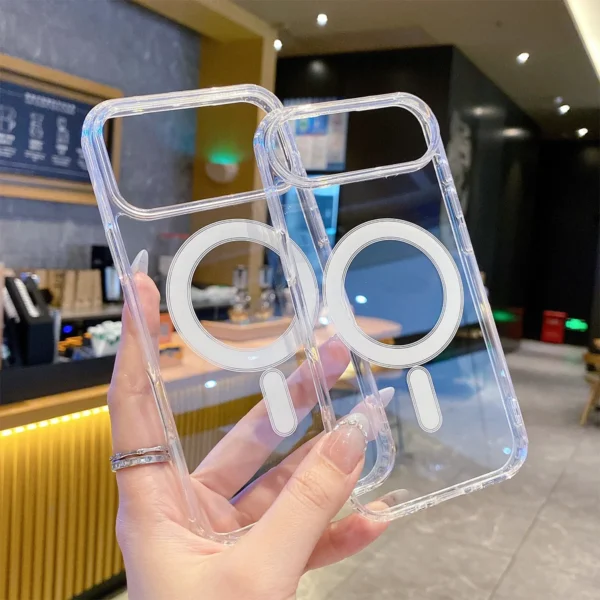 Transparent Original Magnetic Magsafe Phone Case for iPhone 17 Air 16 Pro Max 15 14 13 12 11 Boxed Shockproof Protective Cover - Image 4