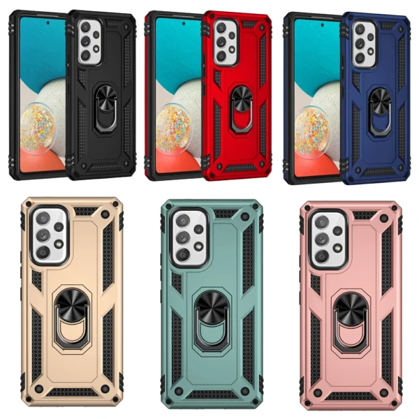 Shockproof Armor Case For Samsung Galaxy A33 A53 A73 A52 A12 A13 A42 A55 A35 A54 A51 A50 A32 A21s A71 A22 A41 Metal Ring Cover - Image 6