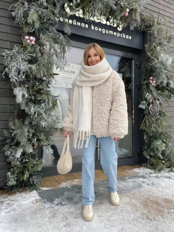 Luxury Winter Scarf Women Cashmere Warm Pashmina Foulard Female Solid Shawls Wraps Thick Soft Bufanda Tassels Scarves Long Stole - Image 5