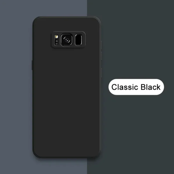 Squares Liquid Silicone Phone Case for Samsung Galaxy S8 S9 S10 Note 9 10 Plus A32 A51 A52 A54 4G 5G Soft Shockproof Back Cover - Image 2