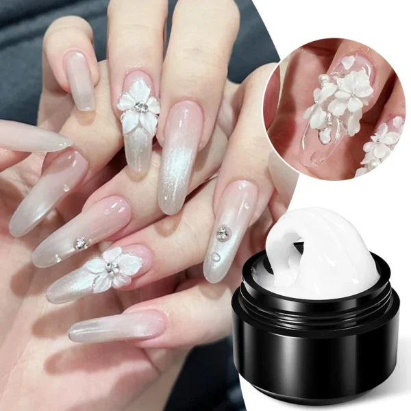 BORN PRETTY 15ml Clear Non Stick Hand Extension Gel 3D Shaping Sculpting Carving Nail Art Solid Hard Gel for Fake Nail - Image 3