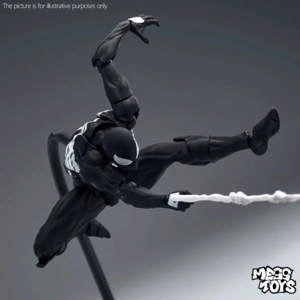 Black Neighbor Symbiosis Spider-Man Anime Figure Black Venom Battle Clothes Joint Activate Ko Model Desk Ornament Decor Toy Gift - Image 7