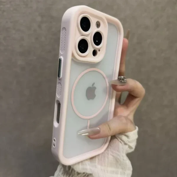 Luxury Matte Magsafe Transparent Phone Case For iPhone 17 16 15 14 13 11 12 Pro Max Plus 17 Air Magnetic Shockproof Bumper Cover - Image 7