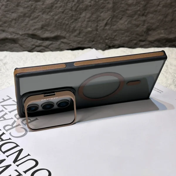 Luxury Clear Magnetic Shockproof Phone Case For Samsung Galaxy S25 Ultra S24 Plus S23 FE S22 Stand Color Protection Back Cover - Image 6