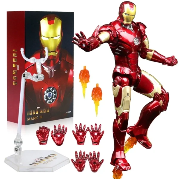 ZD Toys Iron Man Series Joint Movable MK1 MK2 MK3 MK4 MK5 MK6 MK7 MK42 MK43 MK50 Movie Action Figure 7 Inches Mark Dolls - Image 5