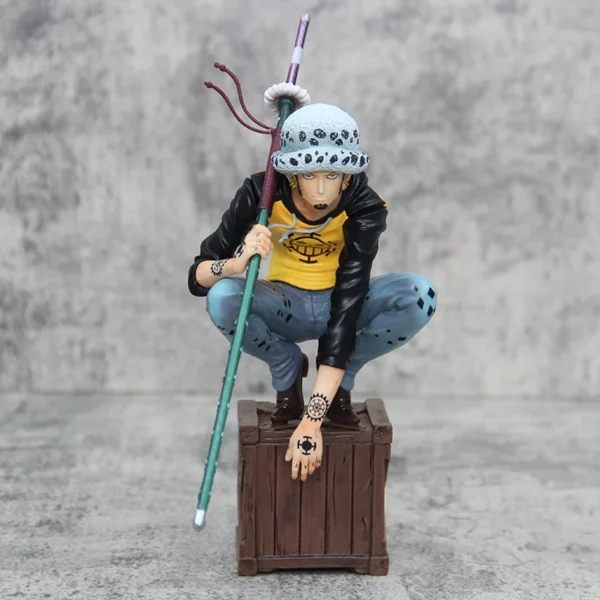 kf-S513ada84addb48f691d1e4c1be6ae2a8b 21cm One Piece Figures Trafalgar D. Water Law Action Figures Anime Pvc Model Statue Ornamen Collection Decoration Toys Gifts - Image 1