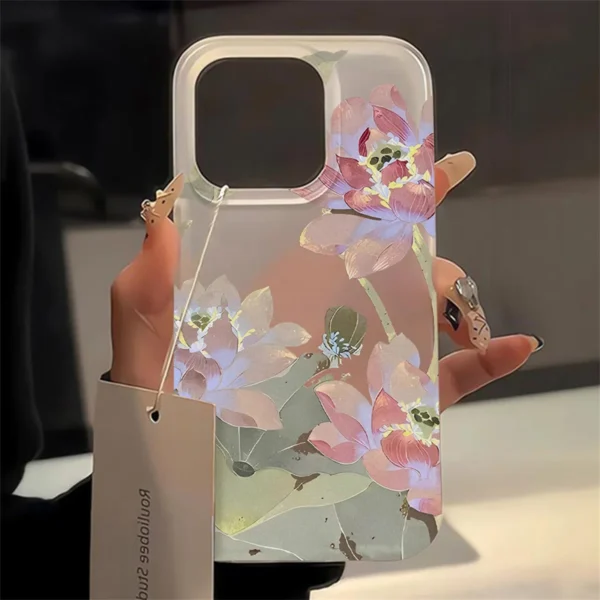 Flower Clear Phone Case For iPhone 16 Pro Case iPhone 13 15 17 11 12 14 Pro Max Plus 12 13 Mini Shockproof Silicone Soft Cover - Image 3