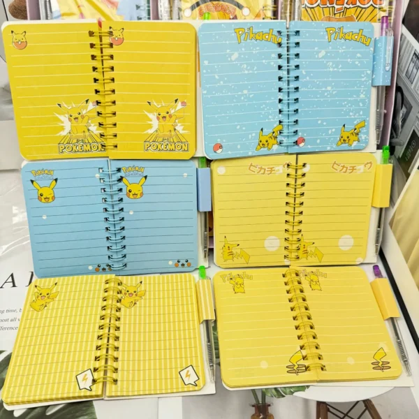 Pokemon Pikachu Notebook Cute Cartoon School Supplies Portable Diary Fashion Office Supplies Coil Book Children Holiday Gift - Image 2